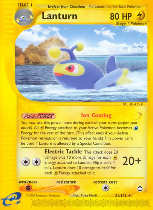 Lanturn (21/147) [Aquapolis] - Pokemon Single