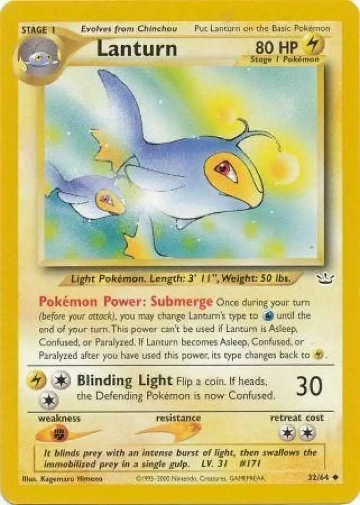 Lanturn (32/64) [Neo Revelation Unlimited] - Pokemon Single