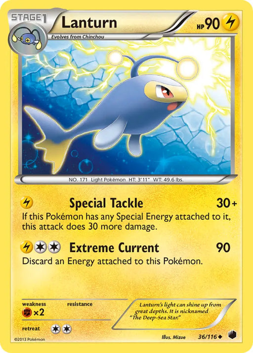 Lanturn (36/116) [Black & White: Plasma Freeze] - Pokemon Single