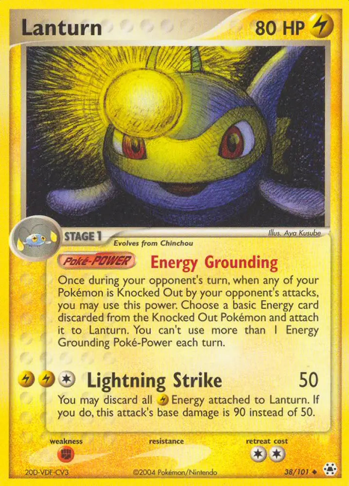 Lanturn (38/101) [EX: Hidden Legends] - Pokemon Single