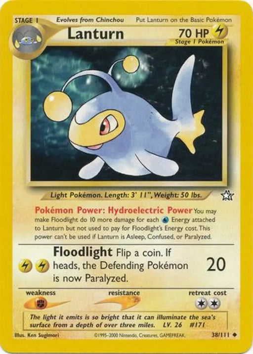 Lanturn (38/111) [Neo Genesis Unlimited] - Pokemon Single