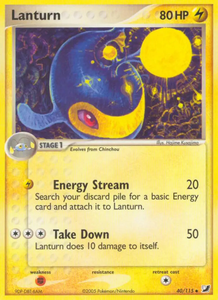 Lanturn (40/115) [EX: Unseen Forces] - Pokemon Single