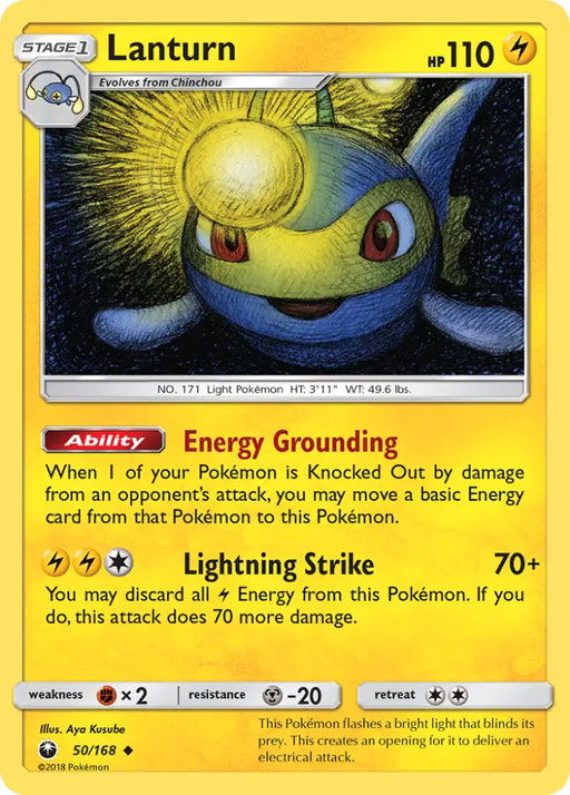 Lanturn (50/168) [Sun & Moon: Celestial Storm] - Pokemon Single