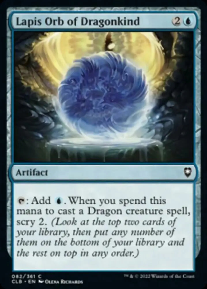 Lapis Orb of Dragonkind [Commander Legends: Battle for Baldur’s Gate] - MTG Single