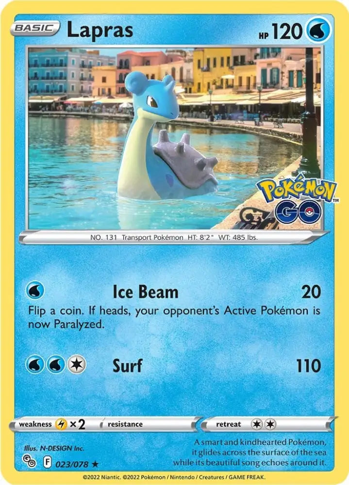 Lapras (023/078) [Pokémon GO] - Pokemon Single