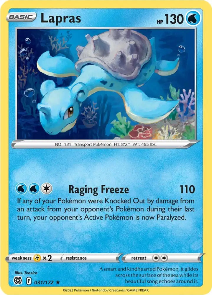 Lapras (031/172) [Sword & Shield: Brilliant Stars] - Pokemon Single