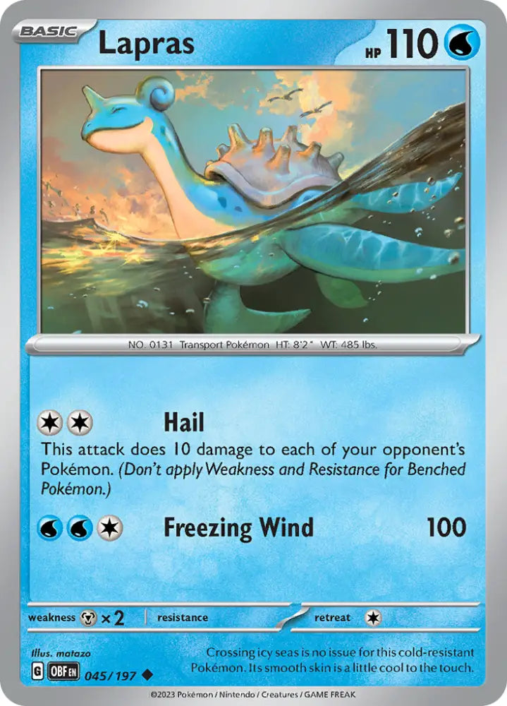 Lapras (045/197) [Scarlet & Violet: Obsidian Flames] - Pokemon Single