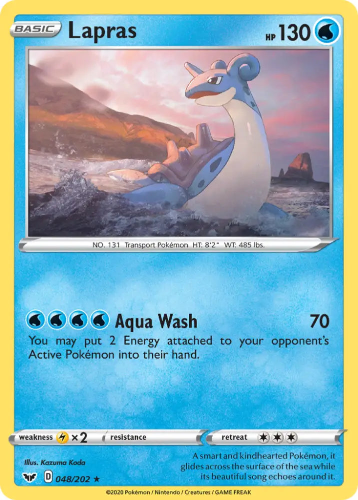 Lapras (048/202) [Sword & Shield: Base Set] - Pokemon Single