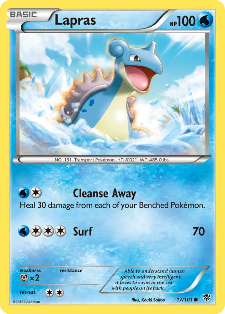Lapras (17/101) [Black & White: Plasma Blast] - Pokemon Single