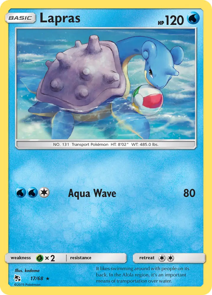 Lapras (17/68) [Sun & Moon: Hidden Fates] - Pokemon Single