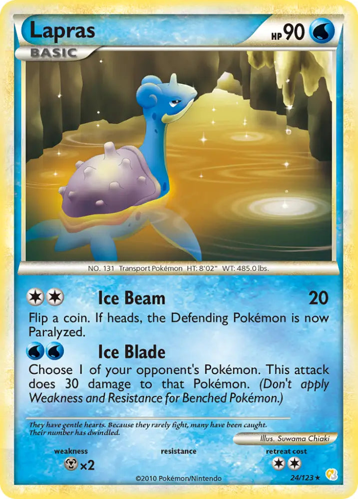 Lapras (24/123) [HeartGold & SoulSilver: Base Set] - Pokemon Single