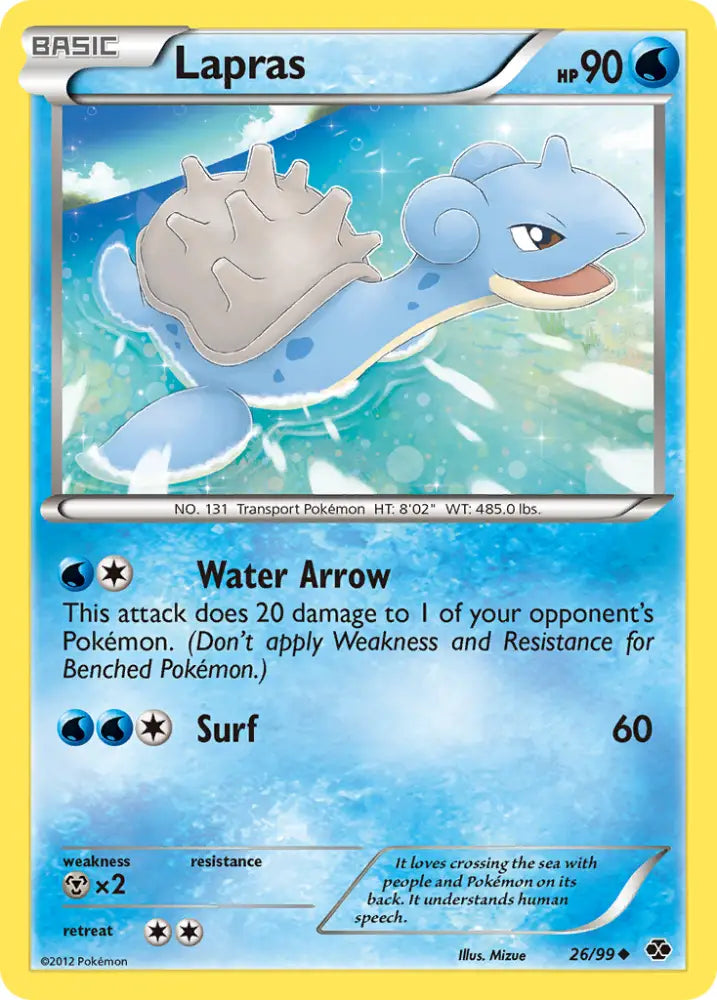 Lapras (26/99) [Black & White: Next Destinies] - Pokemon Single