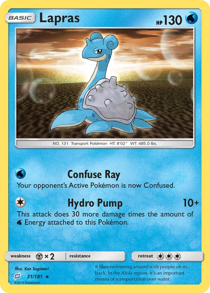 Lapras (31/181) [Sun & Moon: Team Up] - Pokemon Single