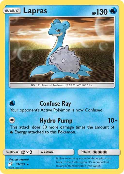 Lapras (31/181) [Sun & Moon: Team Up] - Pokemon Single