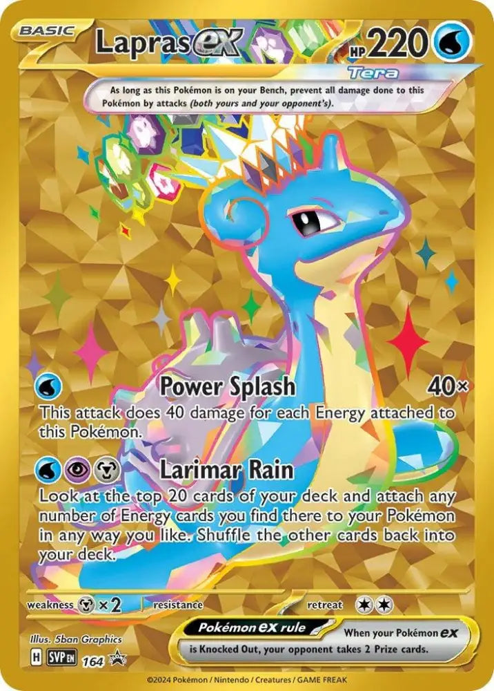 Lapras ex (164) [Scarlet & Violet: Black Star Promos] - Pokemon Single