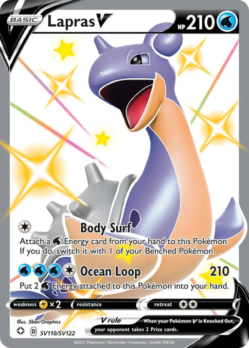 Lapras V (SV110/SV122) [Sword & Shield: Shining Fates] - Pokemon Single