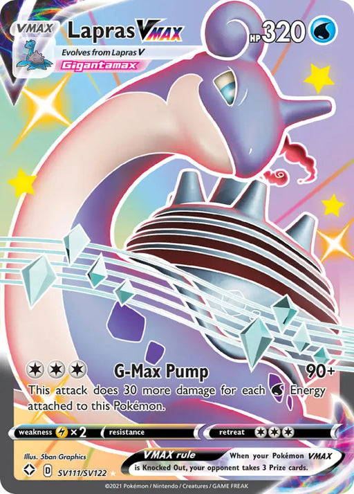 Lapras VMAX (SV111/SV122) [Sword & Shield: Shining Fates] - Pokemon Single