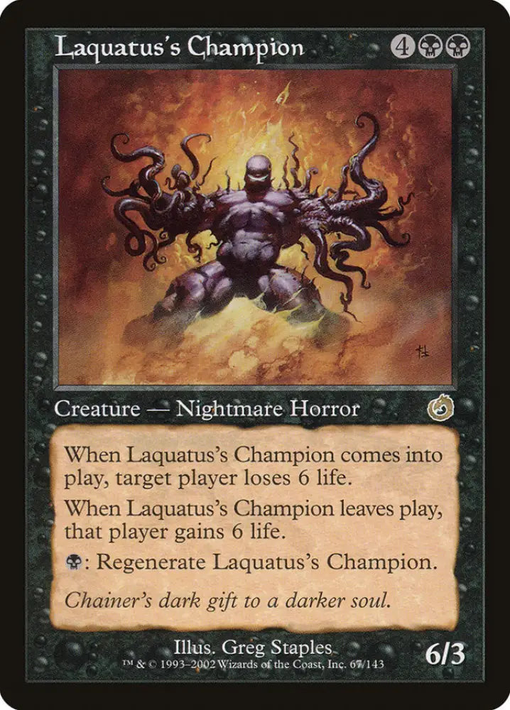 Laquatus’s Champion [Torment] - MTG Single