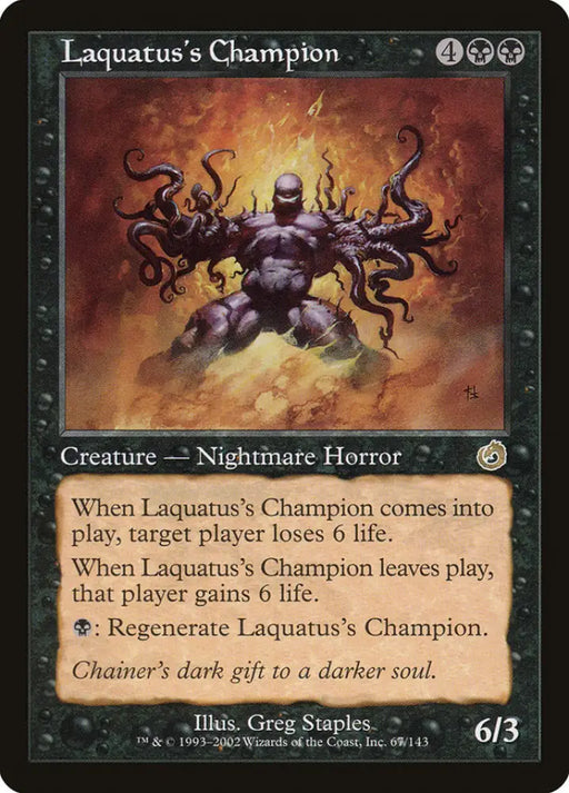 Laquatus’s Champion [Torment] - MTG Single