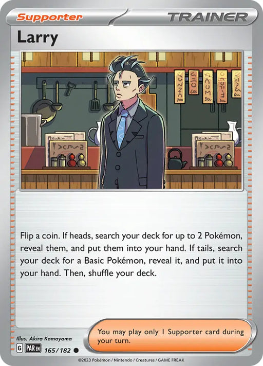 Larry (165/182) [Scarlet & Violet: Paradox Rift] - Pokemon Single