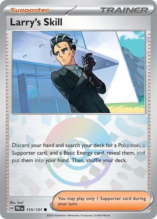 Larry’s Skill (115/131) (Poke Ball Pattern) [Scarlet & Violet: Prismatic Evolutions] - Pokemon Single
