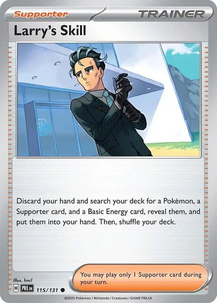 Larry’s Skill (115/131) [Scarlet & Violet: Prismatic Evolutions] - Pokemon Single
