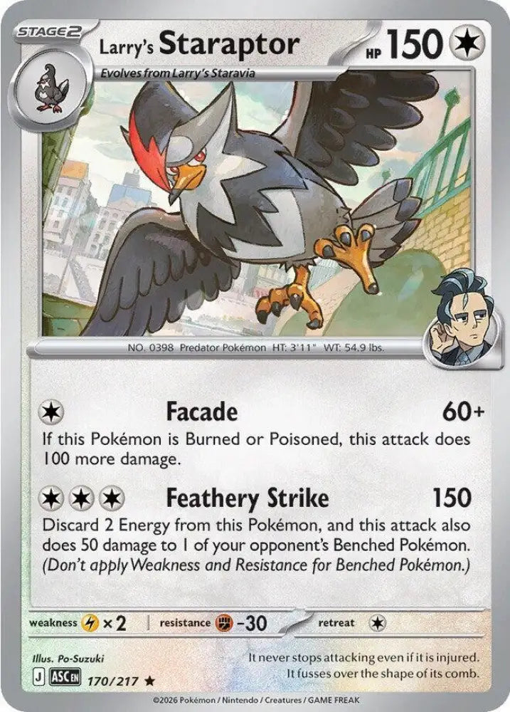 Larry's Staraptor - 170/217 [ME: Ascended Heroes]