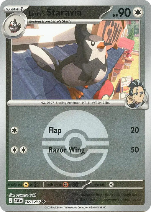 Larry's Staravia (Poke Ball) (169/217) [ME: Ascended Heroes]
