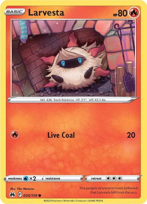 Larvesta (024/159) [Sword & Shield: Crown Zenith] - Pokemon Single