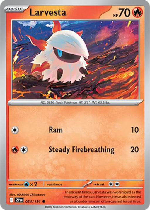 Larvesta (024/191) [Scarlet & Violet: Surging Sparks] - Pokemon Single