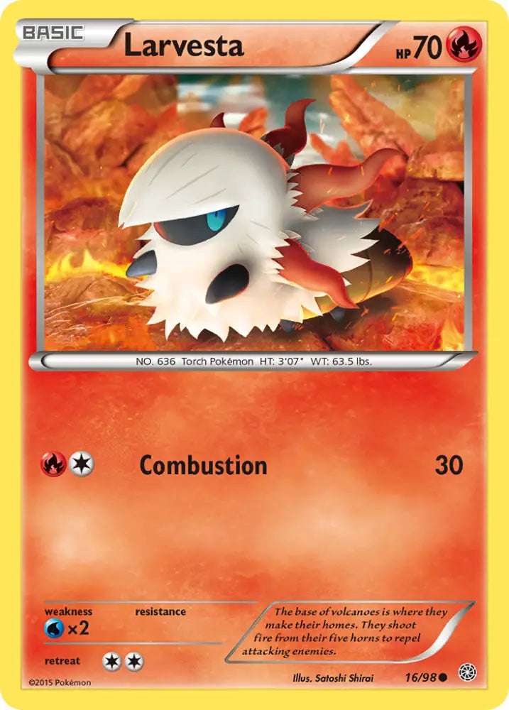 Larvesta (16/98) [XY: Ancient Origins] - Pokemon Single