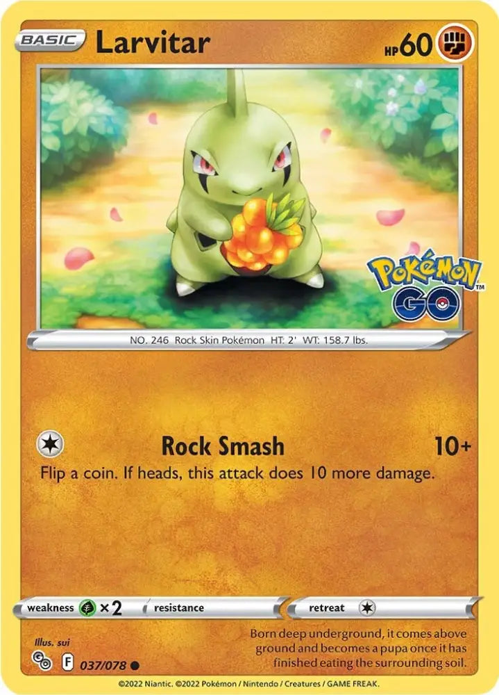 Larvitar (037/078) [Pokémon GO] - Pokemon Single