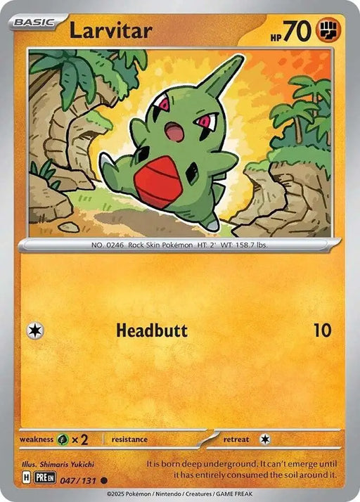 Larvitar (047/131) [Scarlet & Violet: Prismatic Evolutions] - Pokemon Single