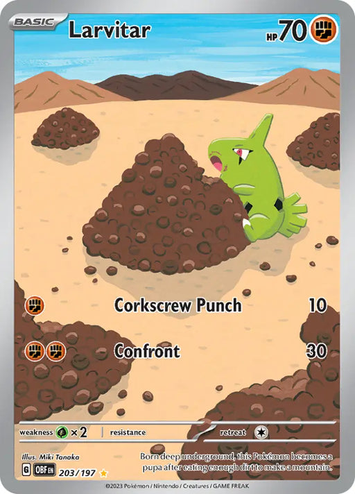 Larvitar (203/197) [Scarlet & Violet: Obsidian Flames] - Pokemon Single