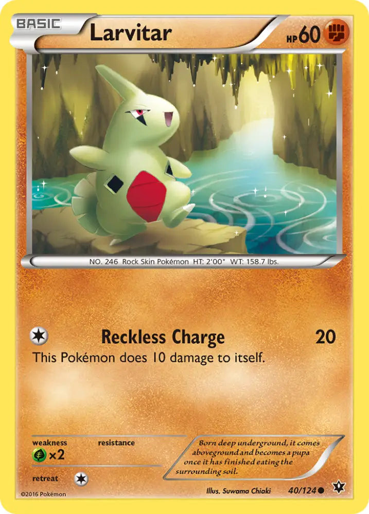 Larvitar (40/124) [XY: Fates Collide] - Pokemon Single