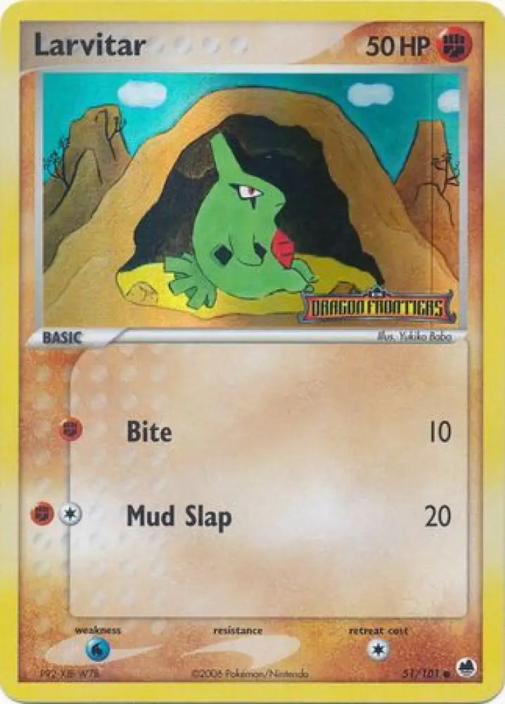 Larvitar (51/101) (Stamped) [EX: Dragon Frontiers] - Pokemon Single
