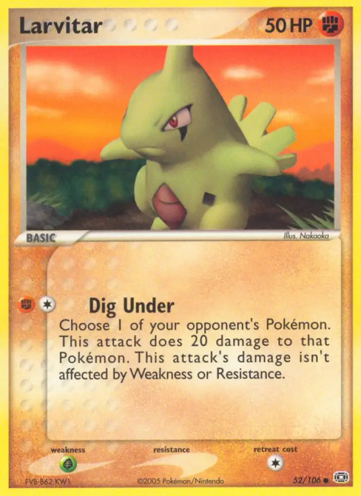 Larvitar (52/106) [EX: Emerald] - Pokemon Single