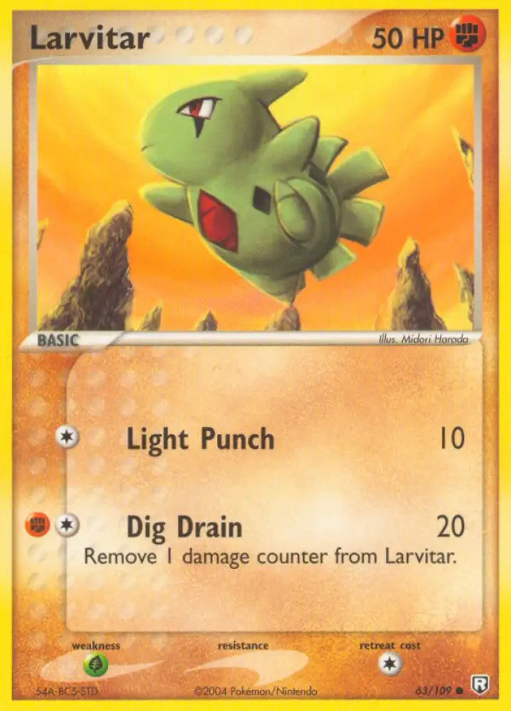 Larvitar (63/109) [EX: Team Rocket Returns] - Pokemon Single