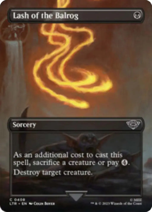 Lash of the Balrog (Borderless Alternate Art) [The Lord of the Rings: Tales of Middle-Earth] - MTG Single