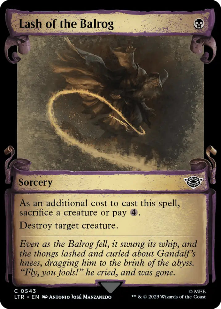 Lash of the Balrog [The Lord of the Rings: Tales of Middle-Earth Showcase Scrolls] - MTG Single