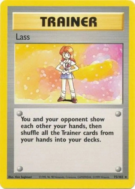 Lass (75/102) [Base Set Unlimited] - Pokemon Single
