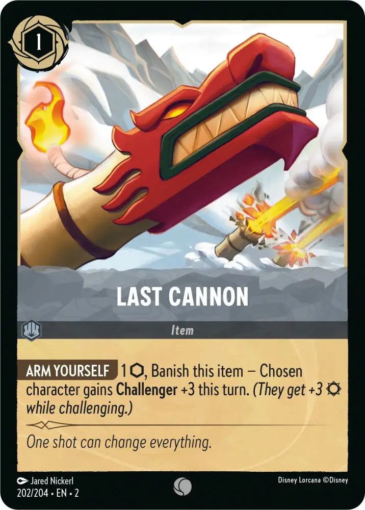 Last Cannon (202/204) [Rise of the Floodborn] - Lorcana Single