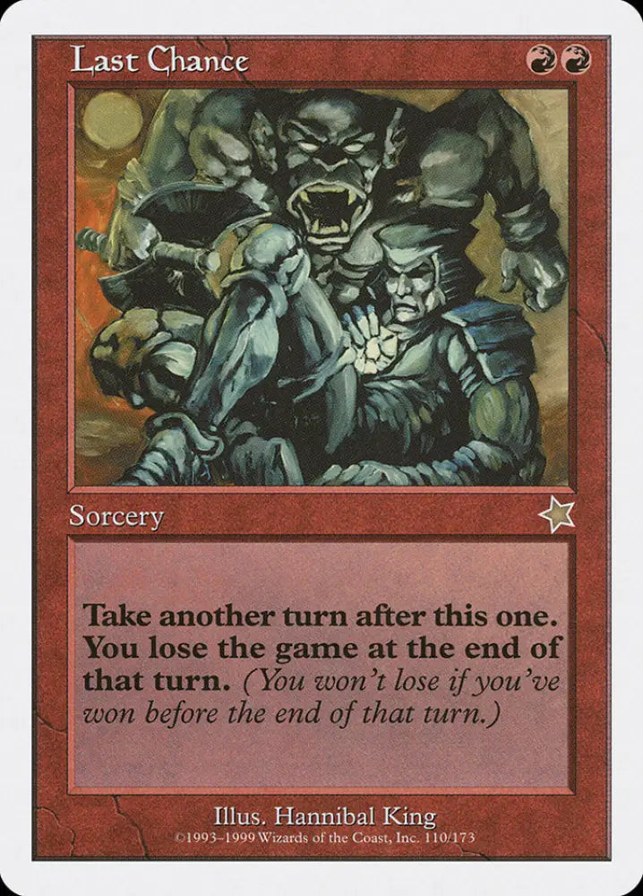Last Chance [Starter 1999] - MTG Single