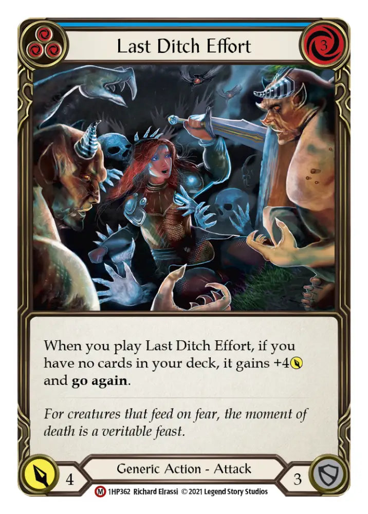 Last Ditch Effort [1HP362] (History Pack 1) - Flesh And Blood Single
