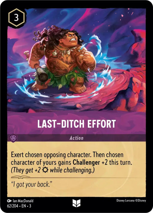 Last-Ditch Effort (62/204) [Into the Inklands] - Lorcana Single