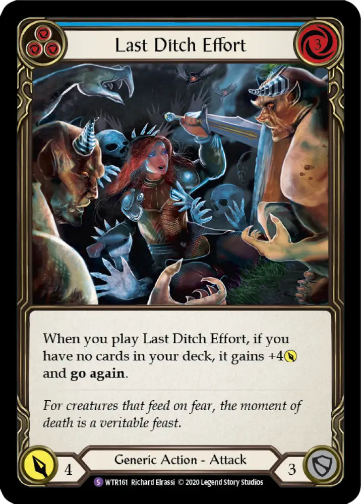 Last Ditch Effort [Welcome to Rathe Unlimited] Unlimited Normal - Flesh And Blood Single