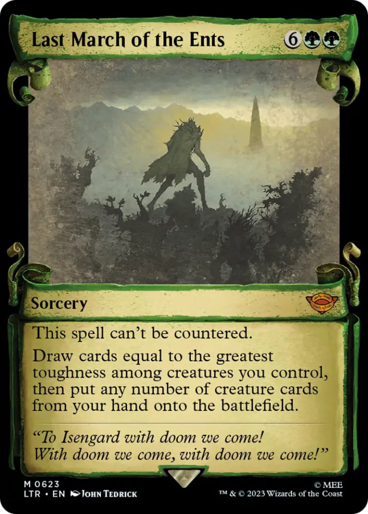 Last March of the Ents [The Lord of the Rings: Tales of Middle-Earth Showcase Scrolls] - MTG Single