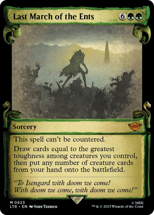 Last March of the Ents [The Lord of the Rings: Tales of Middle-Earth Showcase Scrolls] - MTG Single