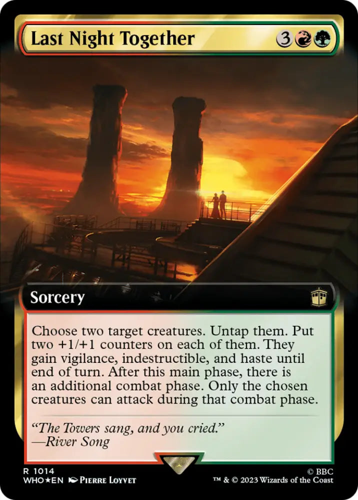 Last Night Together (Extended Art) (Surge Foil) [Doctor Who] - MTG Single