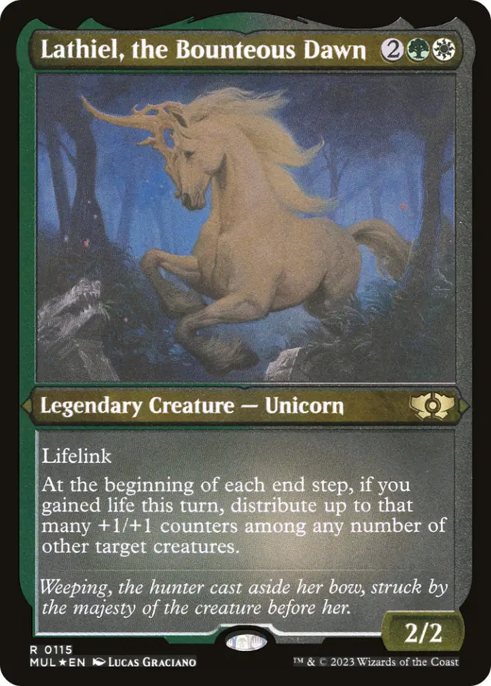 Lathiel the Bounteous Dawn (Foil Etched) [Multiverse Legends] - MTG Single